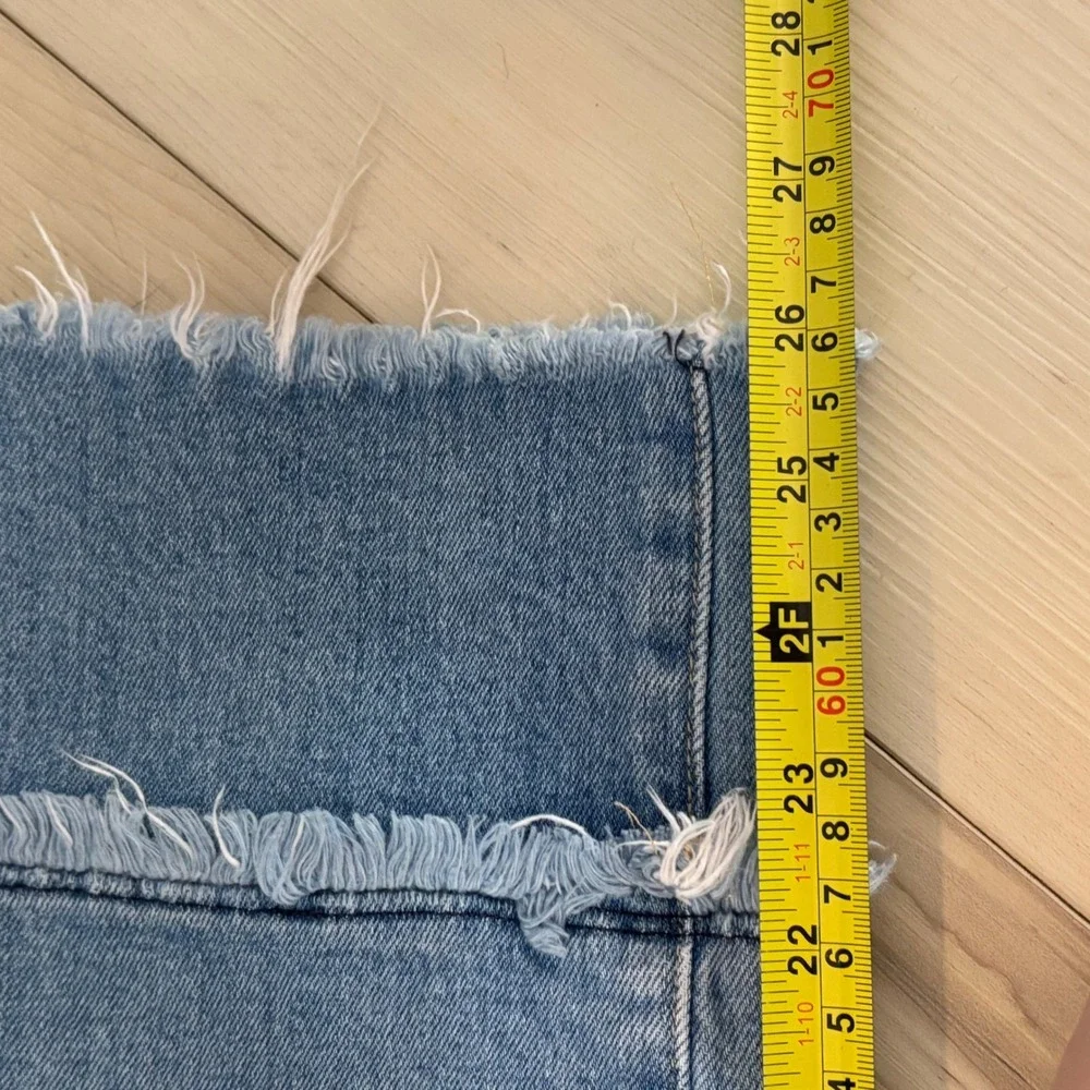 AG Adriano Goldschmied Denim‎ Jeans Womens Light Wash Frayed Hem Cropped